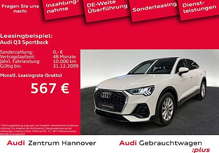 Audi Q3 Sportback 45 TFSIe Pano Matrix B&O Kamera vir