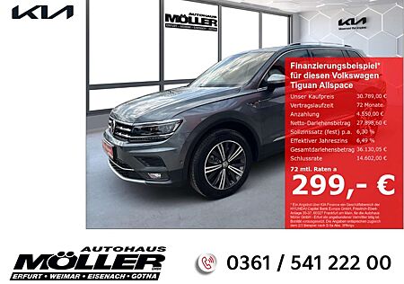 VW Tiguan Allspace Volkswagen Highline 2.0 TDI 4Motion Glasdach 360° Kamera Head