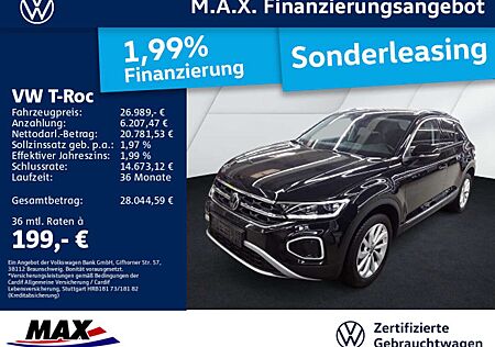 VW T-Roc Volkswagen 1.5 TSI DSG STYLE LED+AHK+APP+NAVI+DIGI CP