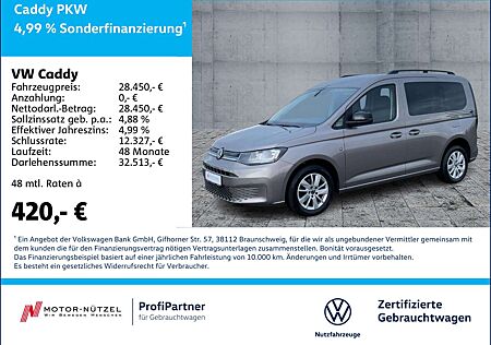 VW Caddy Volkswagen 1.5TSI LIFE SHZ+2xPDC+MFL+DAB+AHK+7-SITZER