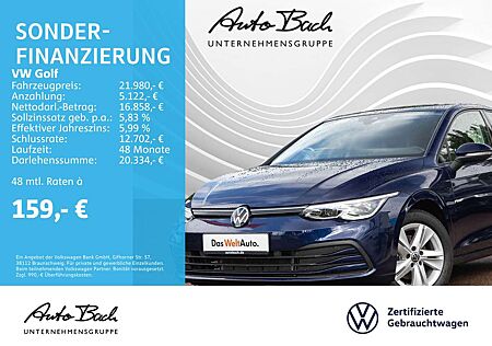 VW Golf Volkswagen VIII 1.0 eTSI "Life" DSG Navi LED Panorama