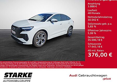 Audi Q4 e-tron Sportback 35 NaviPlus LED OptikPaket-schwarz 20...