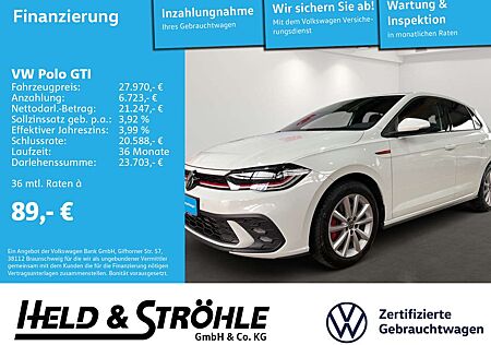 VW Polo GTI Volkswagen 2.0 TSI DSG IQ-LED NAV PDC SHZ DAB+ 17"