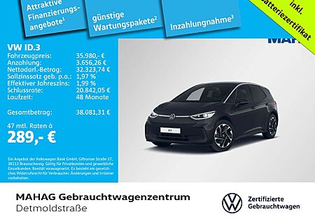 VW ID.3 Volkswagen Pro 150kW WärmePu NaviPro IQ.LIGHT ACC