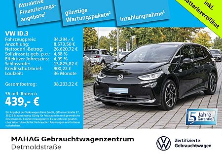 VW ID.3 Volkswagen Pro 150kW WärmePu NaviPro IQ.LIGHT ACC