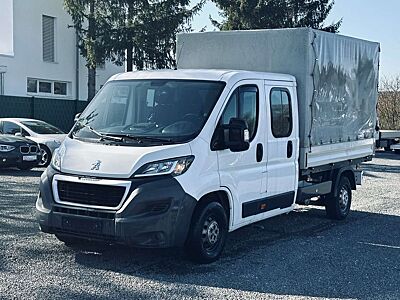 Peugeot Boxer Pritsche Doka*Standheizung*7-Sitzer*2.Hand