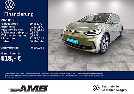 VW ID.3 Volkswagen Pro S 77kWh/Matrix/ACC/HuD/Wärmepu/03.29Gar