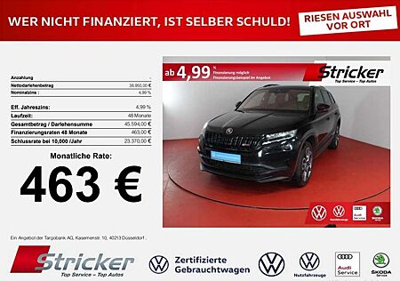 Skoda Kodiaq RS 2.0TDI DSG 463,-ohne Anzahlung Navi ACC Kamera