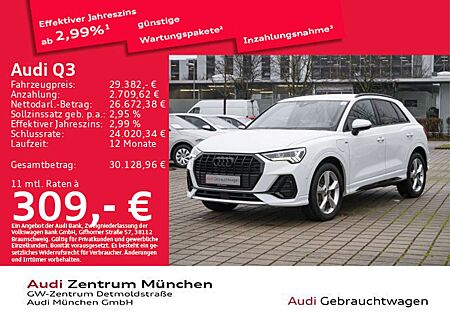 Audi Q3 45 TFSI e S tronic S line ACC/Virtual/Navi+