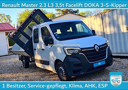 Renault Master 2.3 DOKA L3 3,5t Klima Kipper TÜV NEU Kipper