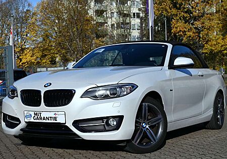 BMW 218 i Cabrio Sport Line Leder Bi-Xenon Navi PDC