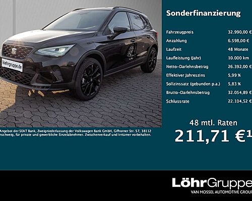 SEAT Arona FR Black Edition 1.5 TSI-7-Gang-DSG