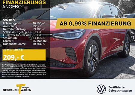VW ID.5 Volkswagen GTX 4M UPE74 LM21 PANO AHK KAMERA