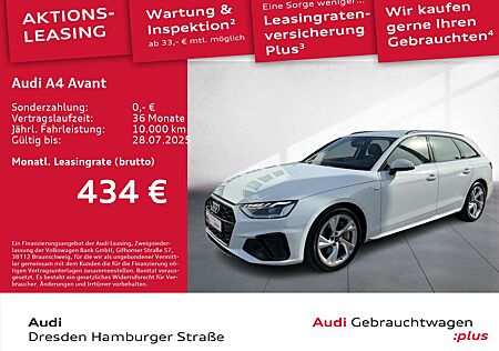 Audi A4 45TFSI quattro S line LED Navi Standhz.