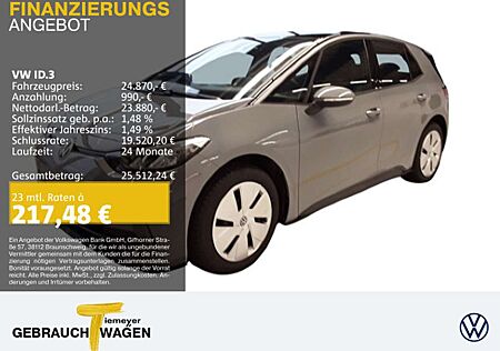 VW ID.3 Volkswagen PRO PDC+ CLIMATRONIC DAB+ LED