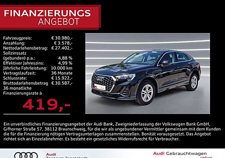 Audi Q3 Sportback 45 TFSI e S tronic NAVI GRA virtual+