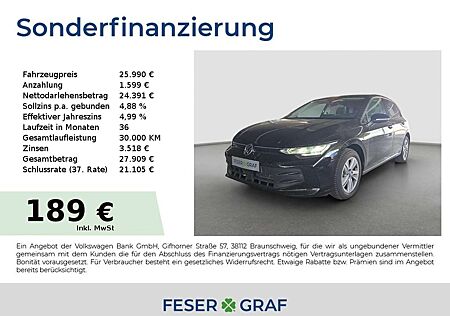 VW Golf Volkswagen VIII Life 1.5 eTSI 85 kW DSG ACC HUD SHZ