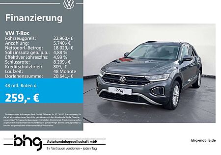 VW T-Roc Volkswagen 1.0 TSI Life `Discover Media` - 6 Lautspre