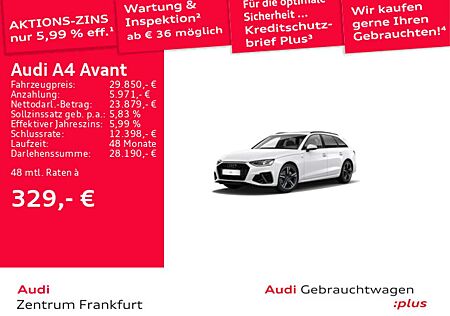 Audi A4 35 TFSI S tronic S line LED Navi Panora