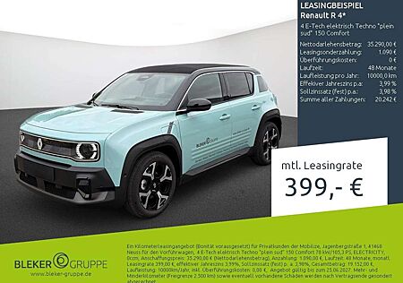 Renault R 4 4 E-Tech elektrisch Techno "plein sud" 150 Comfort