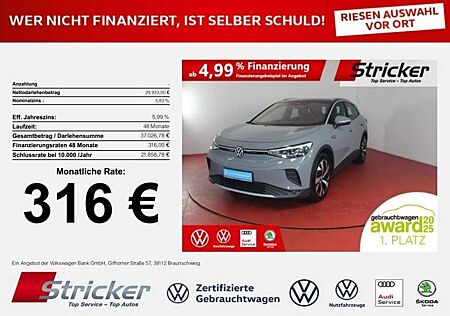 VW ID.4 Volkswagen Pro Performance 150/77 316,-ohne Anzahlung Navi A