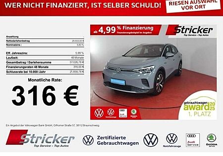 VW ID.4 Volkswagen Pro Performance 150/77 316,-ohne Anzahlung Navi A