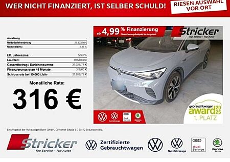 VW ID.4 Volkswagen Pro Performance 150/77 316,-ohne Anzahlung Navi A