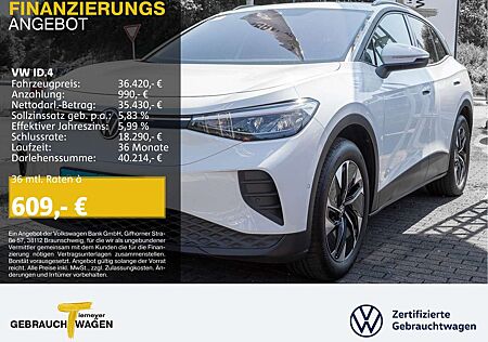 VW ID.4 Volkswagen PRO 286 PS NAVI WÄRMEPUMPE KAMERA SITZHZG