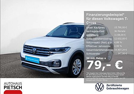 VW T-Cross Volkswagen 1.0 TSI Life LED App-Connect Rückfahrkam.