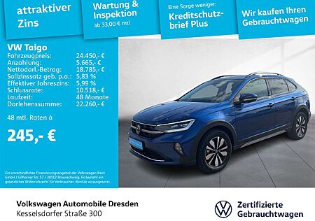 VW Taigo Volkswagen 1.0 TSI DSG AHZV DAB Kamera LED