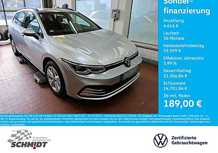 VW Golf Volkswagen VIII Variant 2.0 TDI Life LED+ NAVI ACC
