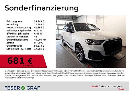 Audi Q7 50 TDI S Line Navi AHK Leder Pano Kamera B&O