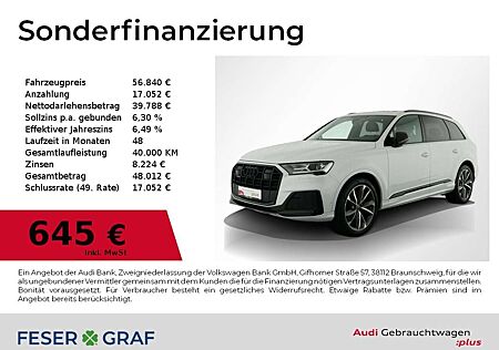 Audi Q7 50 TDI S Line Navi AHK Leder Pano Kamera B&O