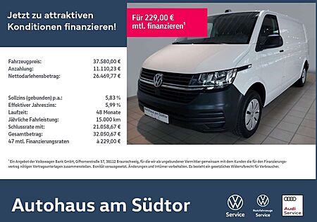 VW T6 Transporter Volkswagen T6.1 Transporter Kasten LR 2.0 TDI PDC AHK Navi