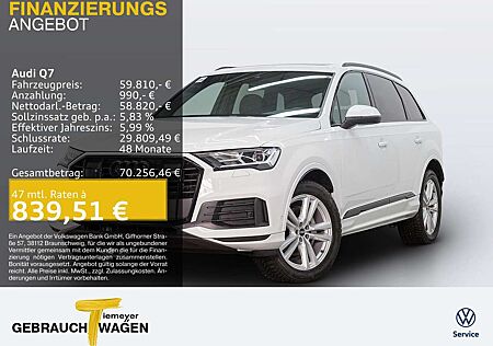 Audi Q7 gebraucht kaufen Audi Q7 50 TDI Q BLACK LM22 PANO KAMERA VIRTUAL