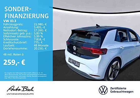 VW ID.3 Volkswagen Pro Performance Automatik Navi LED EPH DAB