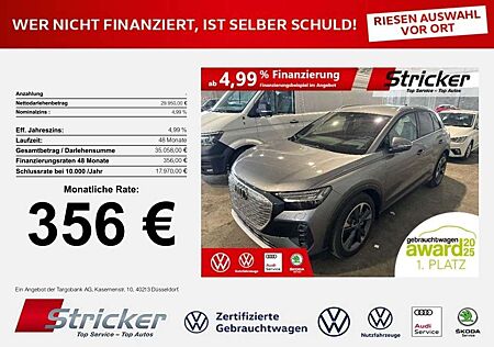 Audi Q4 e-tron quattro 356,-ohne Anzahlung Navi LED-Matrix