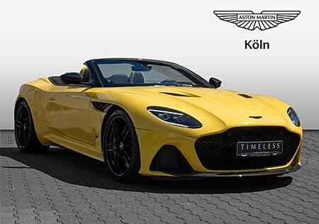 Aston Martin DBS Volante Frosted Glass Yellow Carbon