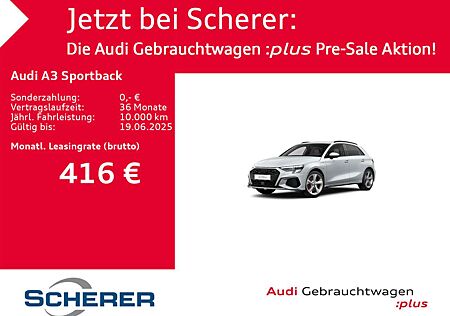 Audi A3 45 TFSIe S tronic S LINE AHK HUD PA