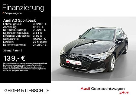 Audi A3 30 TFSI*NAVI-PLUS*VIRTUAL*SHZ*KLIMA