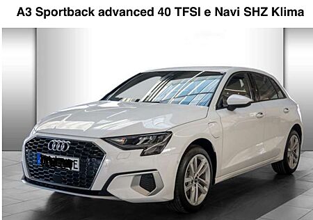 Audi A3 40 TFSIe Sportback S tronic advanced