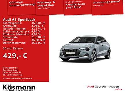 Audi A3 advanced 30TFSI LED NAV HUD SONOS