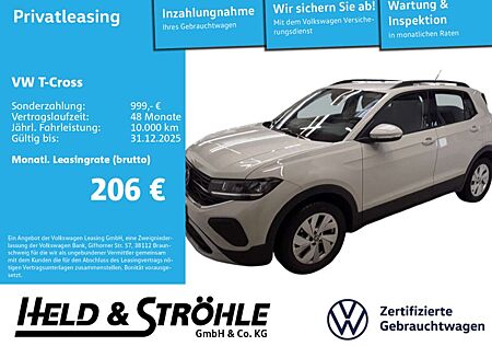 VW T-Cross Volkswagen Life 1.0 TSI LED NAV PDC SHZ APP DAB+