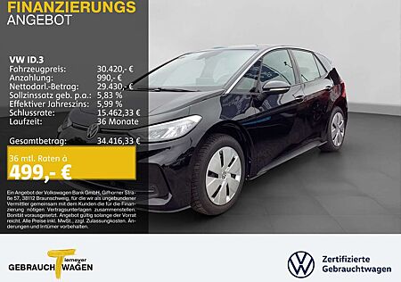 VW ID.3 Volkswagen PRO LM18 NAVI KAMERA SITZH