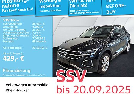 VW T-Roc Volkswagen 1.5 TSI Style DSG Navi AHK LED uvm