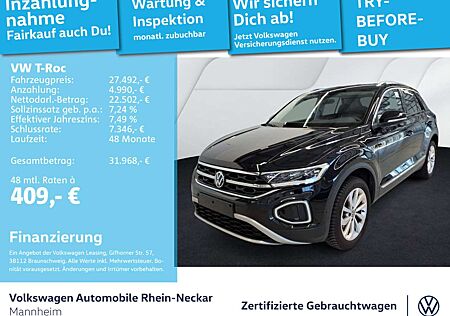 VW T-Roc Volkswagen 1.5 TSI Style DSG Navi AHK LED uvm