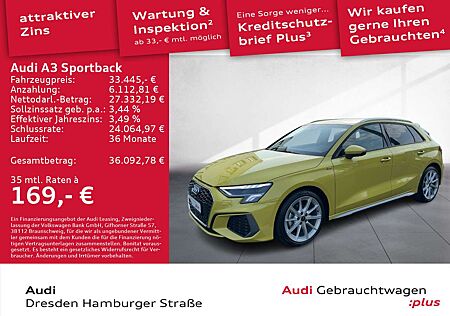 Audi A3 30TDI S line LED Navi AHZV S tronic