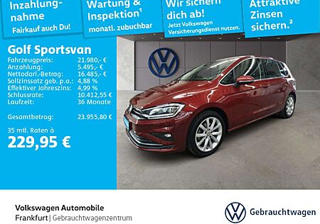 VW Golf Sportsvan Volkswagen 1.5 TSI DSG Highline Navi FrontAs