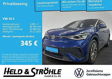 VW ID.5 Volkswagen Pro 210 kW IQ-LED H/K WÄPU PARKLENK AR-HuD