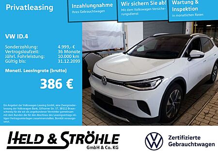 VW ID.4 Volkswagen Pro 210 kW IQ-LED NAV AHK WÄPU ACC DAB+ APP